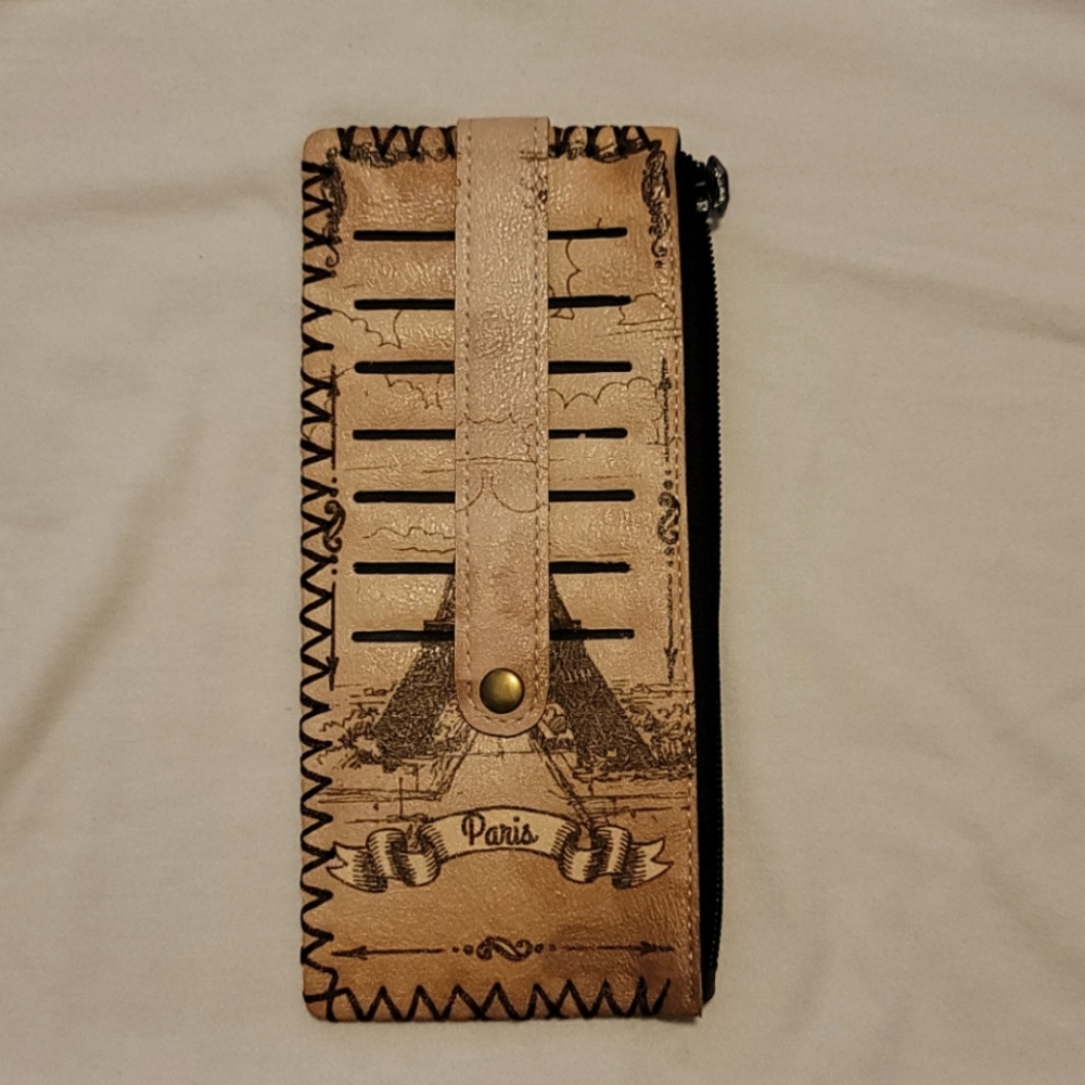 Boho vegan leather wallet